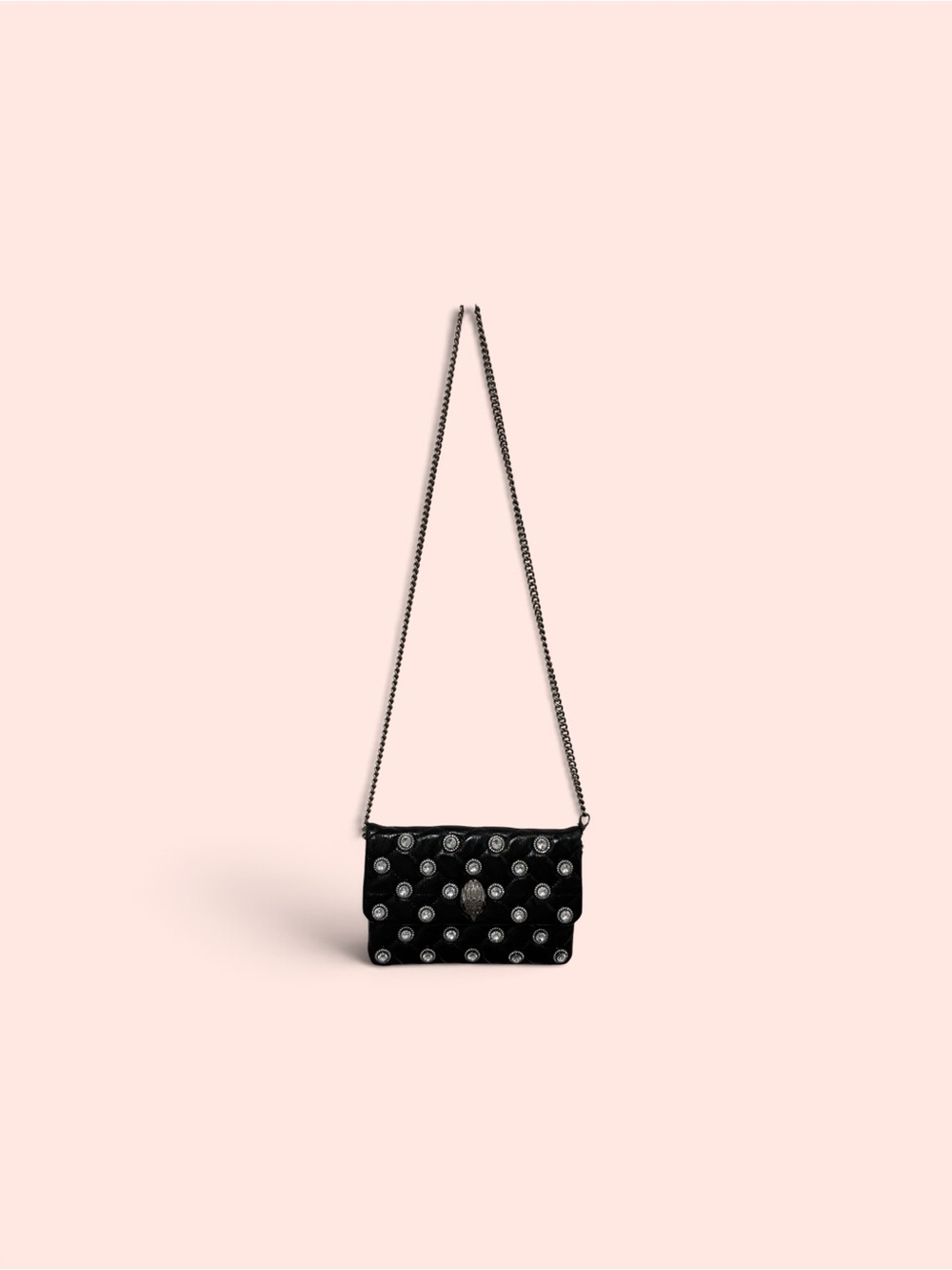 Kurt Geiger Black Stud-Embellished Chain Crossbody